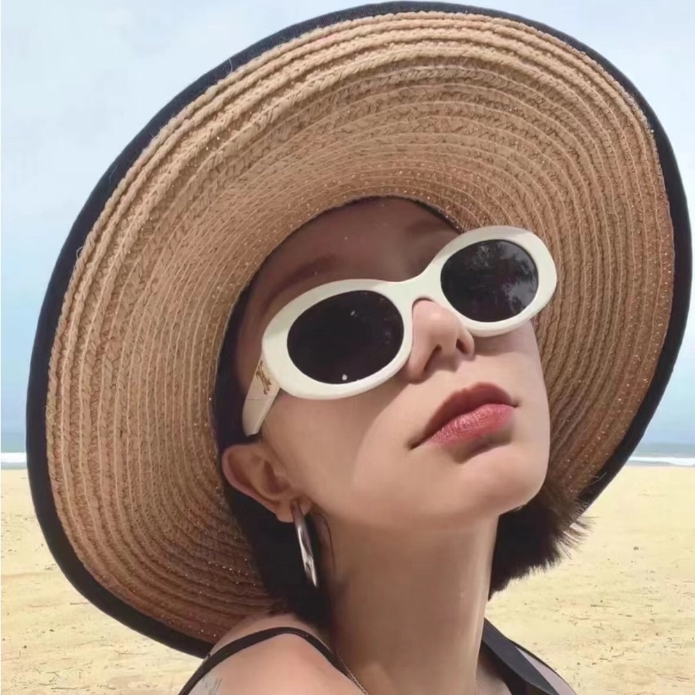 Celine TRIOMPHE 01 SUNGLASSES IN ACETATE ivory